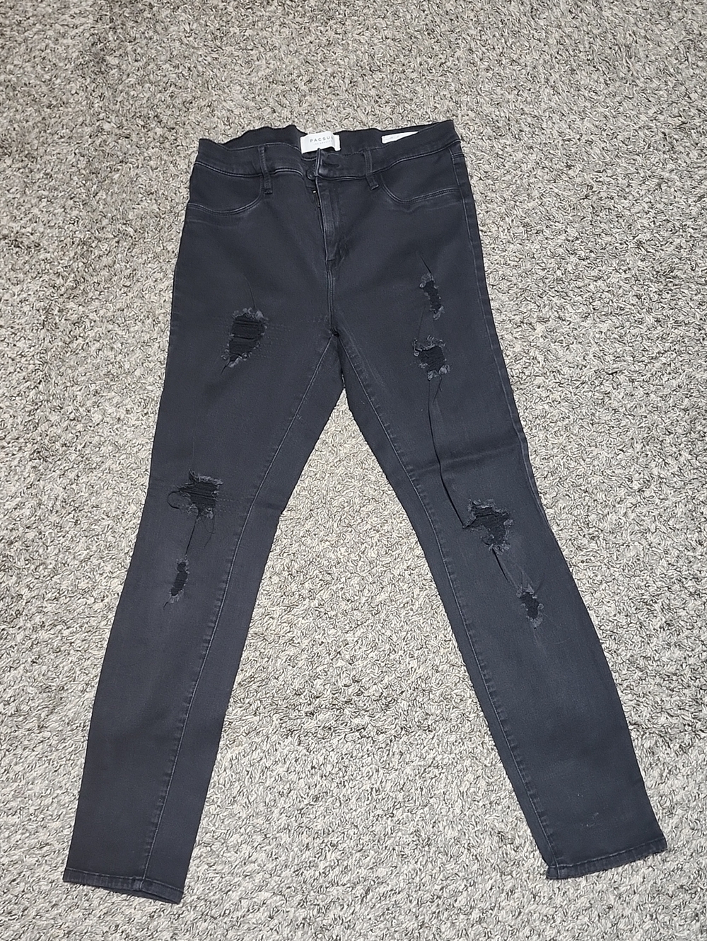 PacSun Black Ripped Women's Skinny Jeans